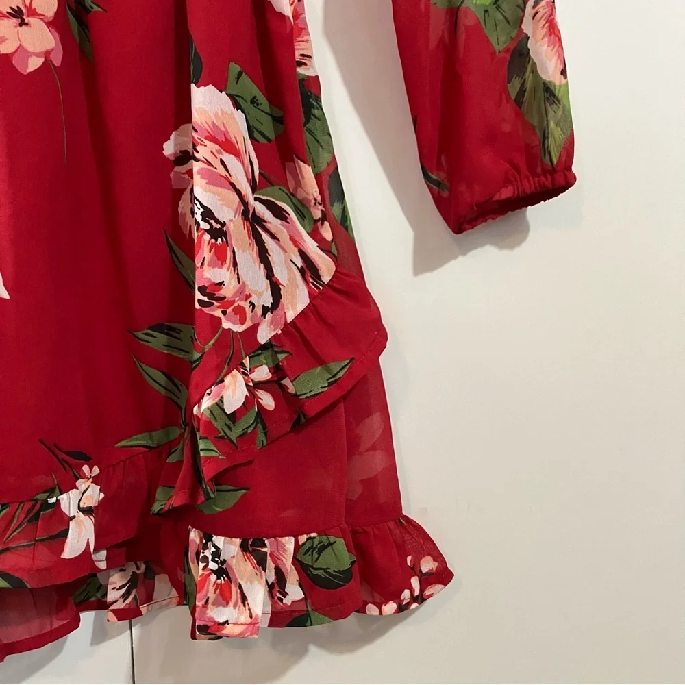 The Children's Place Red Floral Dress